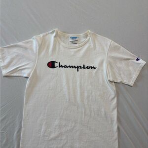 Champion White Short Sleeve Men's Tee
